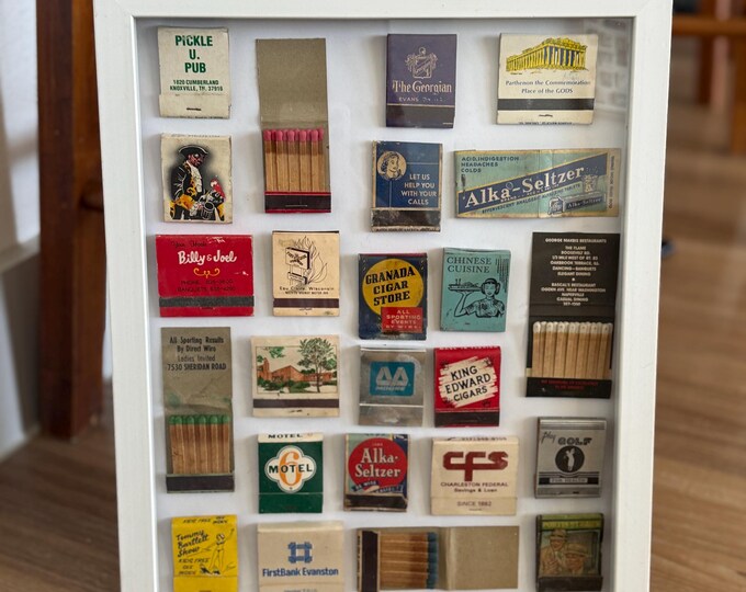 Vintage Matchbook Artwork - Handmade