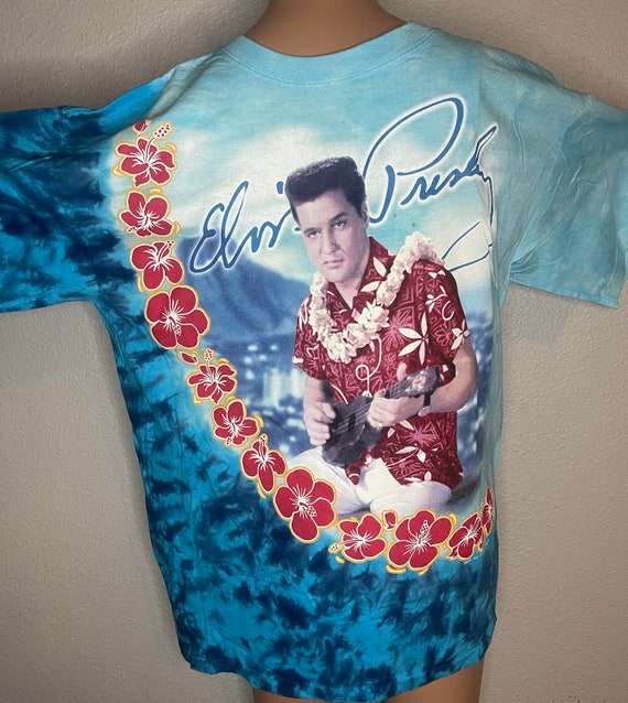 Elvis Presley “Blue Hawaii” tie dye t shirt. Vint… - image 1