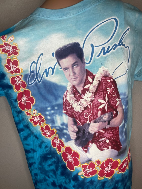 Elvis Presley “Blue Hawaii” tie dye t shirt. Vint… - image 2