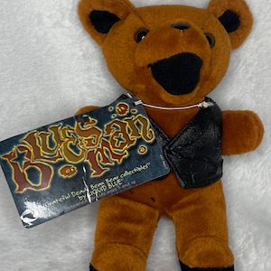 Blues Man, Grateful Dead bean bear collectible. Limited edition.