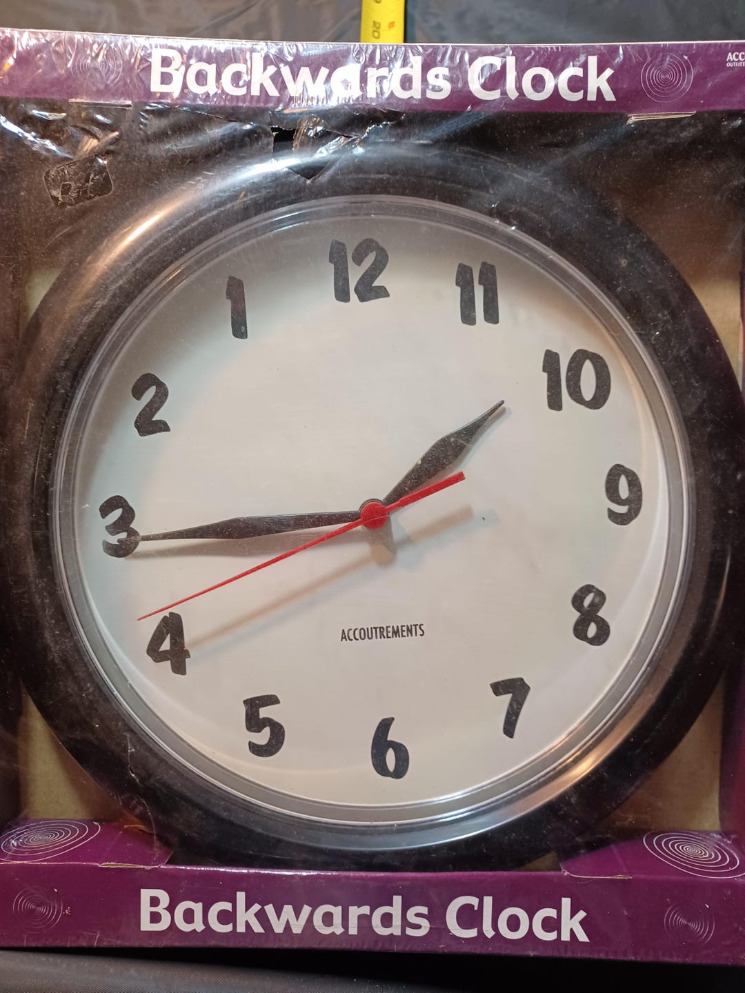 Backwards Clock - Etsy Australia