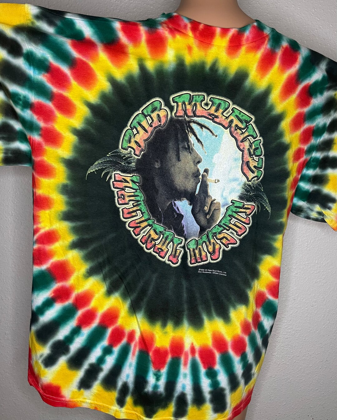 ボブマーリー LIVE!!! Tシャツ　ワコマリア　ZION ロンドン　1975 Vintage, Bob Marley Tie Dye T Shirt. Zion Rootswear. - Etsy