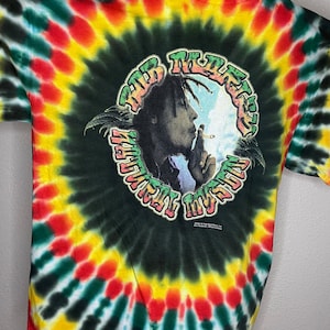 Vintage, Bob Marley tie dye t shirt. Zion Rootswear.