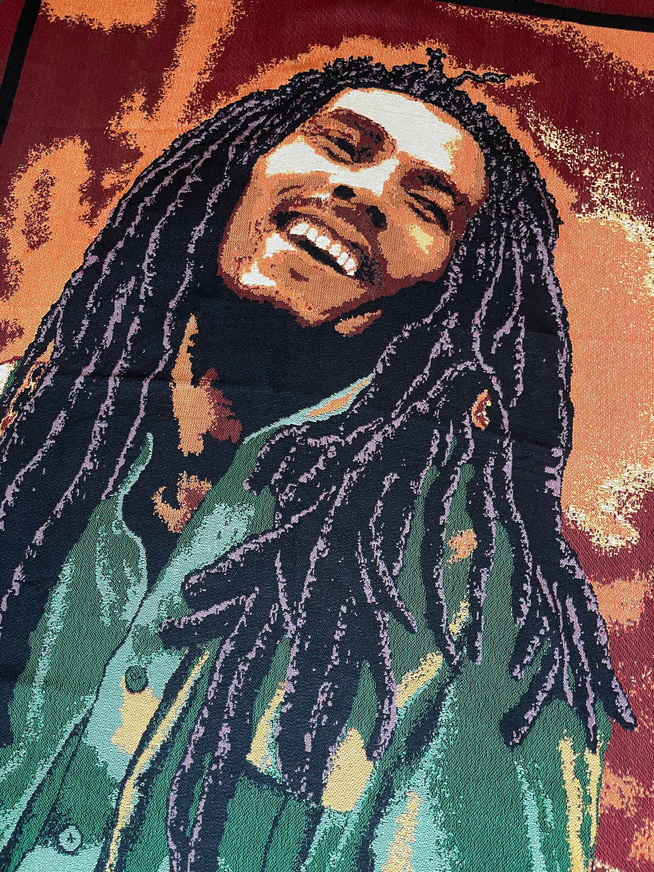 Rug Barn, Bob Marley Throw Blanket/wall Hanging,vintage - Etsy