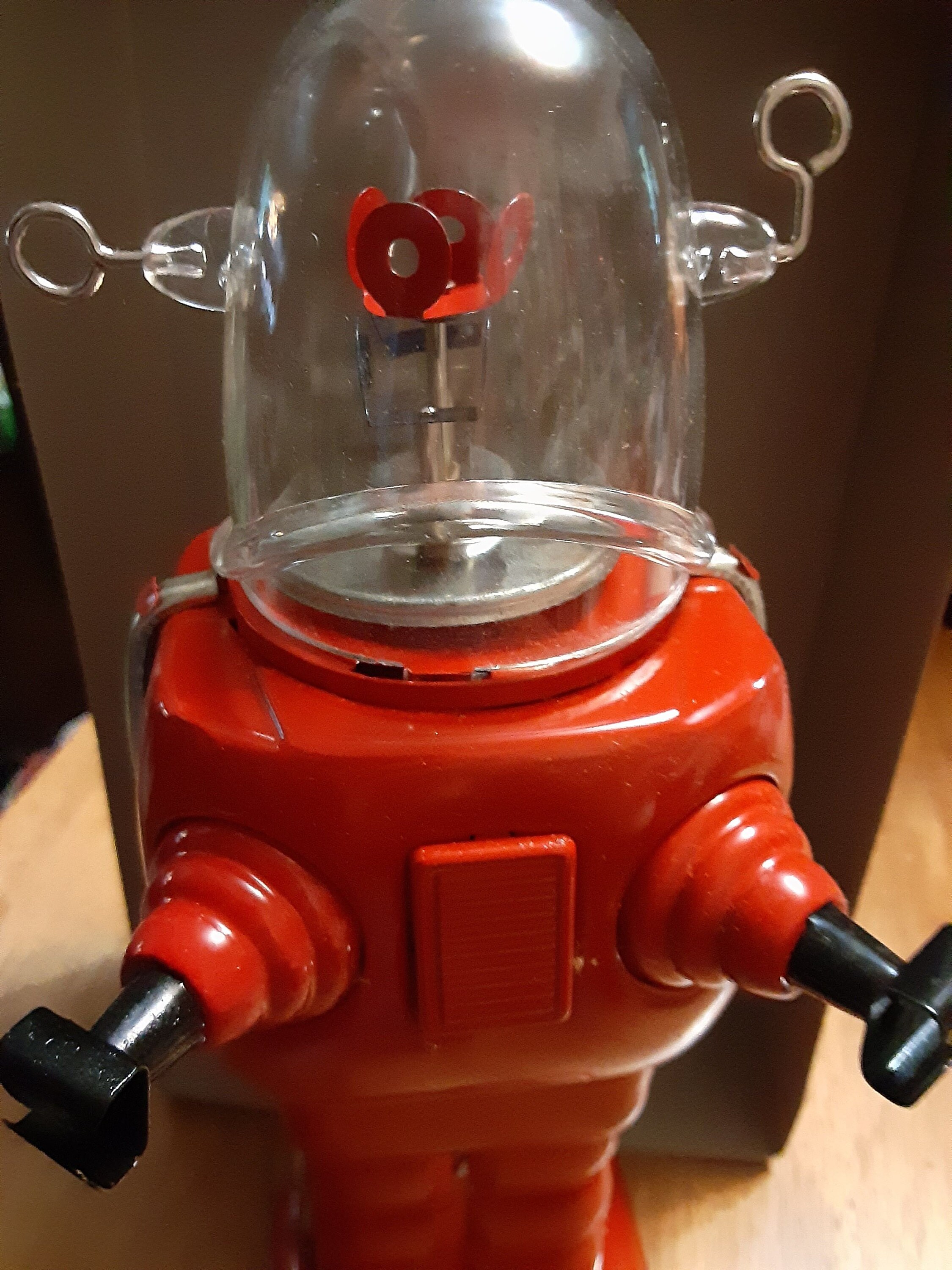 ロボット スペーストルーパー 赤 ブリキロボット