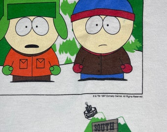 1997 South Park White Graphic T-shirt. Size XL Vintage Comedy