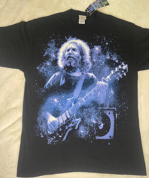 Jerry Garcia/grateful Dead Vintage, Liquid Blue T Shirt Jerry Garcia/grateful Dead Vintage, Liquid Blue T Shirt