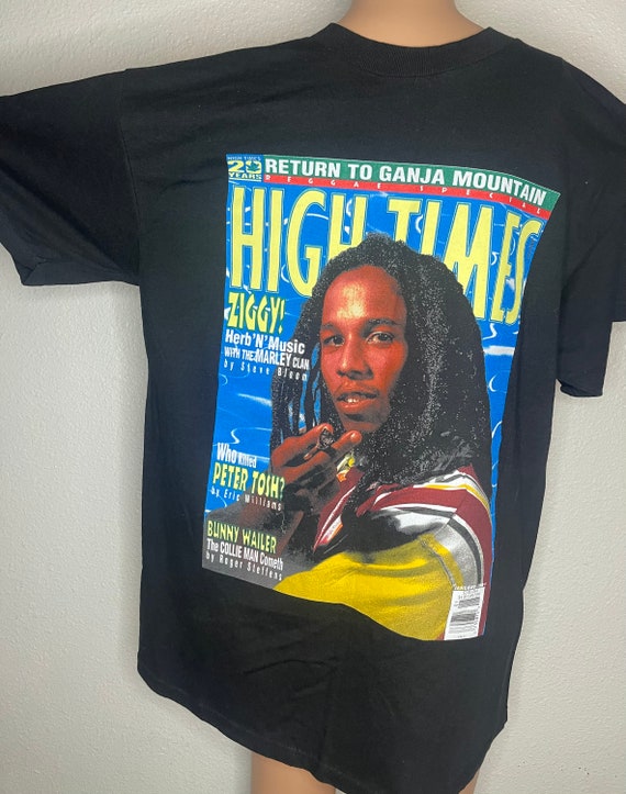 90’S HIGHTIMES ZIGGY MARLEY Vintage, Rare! Ziggy Marley High Times Magazine Cover T