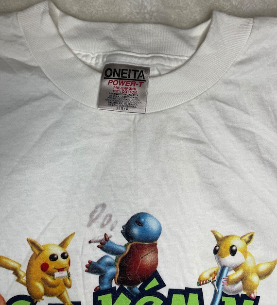 RARE Smokemon” White T Shirt. Vintage but NEW. Sizes 4 Xxl