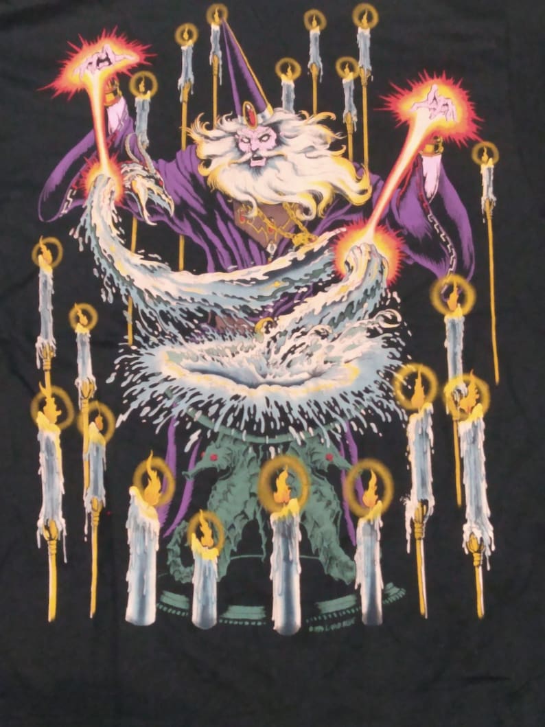 Wizard, zeldzaam, vintage (nieuw, nooit gedragen) vloeibaar blauw merk, (één) XL met lange mouw (twee) XXL met korte mouw afbeelding 2