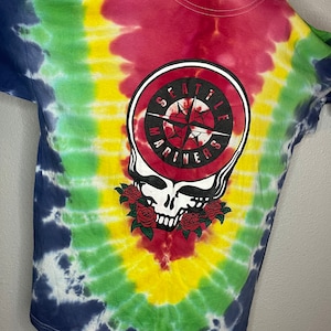 Seattle Mariners/Grateful Dead, vintage tie dye t shirt. Size XL.