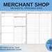 Minimalist Merchant Shop DM Sheets Dnd 5E Printable PDF - Etsy