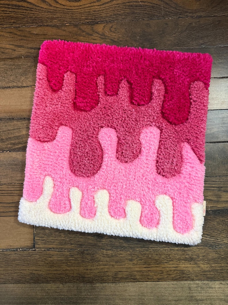 Dripping Rug Pink Melting Rug - Etsy