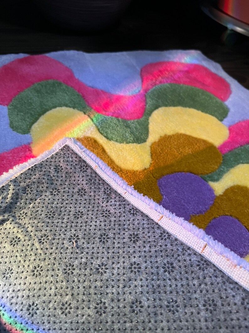 Hand Tufted Rug. Splat Design. Unique. One of A Kind - Etsy