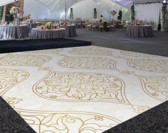 Custom Dance Floor Wraps  I Dance Floor Decal | Vinyl Floor Decals | Reception Ideas for Dance Floor Prints