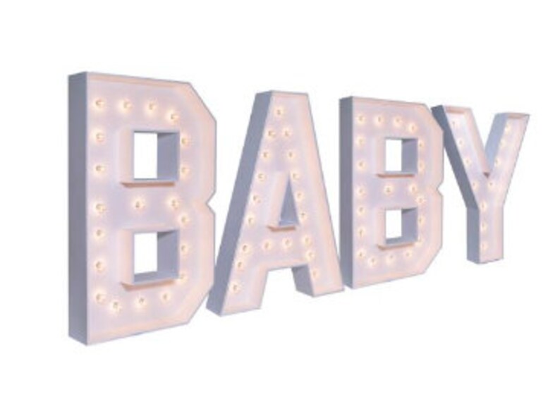 4ft Bold Marquee Number/letter: Stackable LED Light up Sign - Etsy