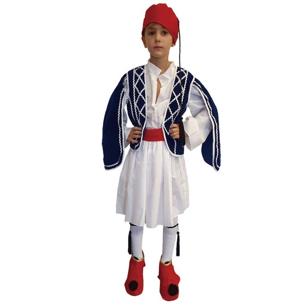 Tsolias Traditional Greek Costume, Greek Parade Costume, Evzone, Evzonas