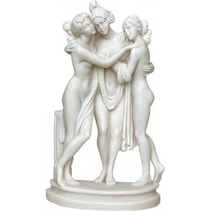 Three Graces (Alabaster statue 15cm), Greek Mythology Statue