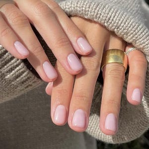 Baby Pink Press On Nails: Handgemachte Faux Gel Acrylnägel