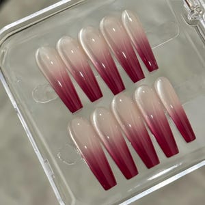 ombre cat eye nails/ custom press on nails/ hand made Press on Nails/Faux Acrylic Nails/ Gel Nails/Press on Nails