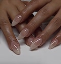creamy french nail/ custom press on nails/ hand made Press on Nails/Faux Acrylic Nails/ Gel Nails/Press on Nails product logo
