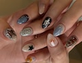 Silver Chrome star Press On Nails: Handmade Nails product logo