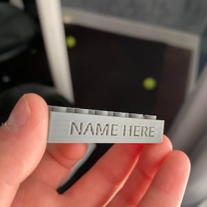 Brick Compatible Brick with ANY Name on It