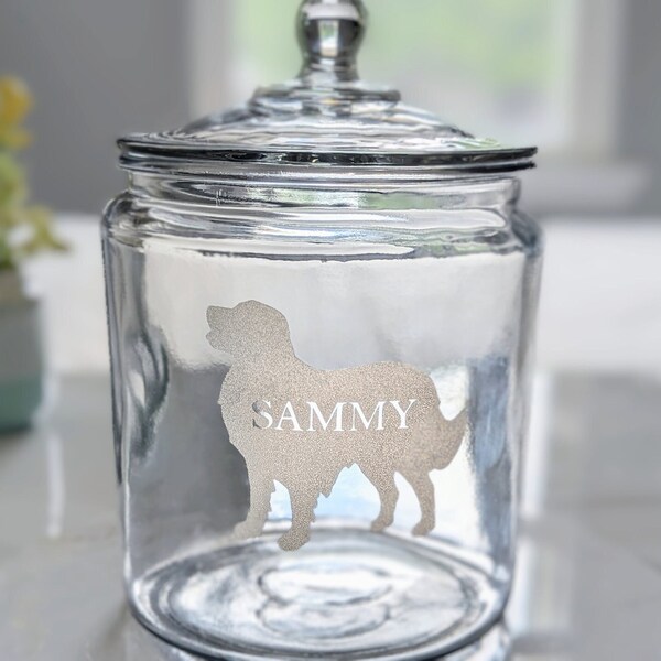 Dog Treat Jar Etsy