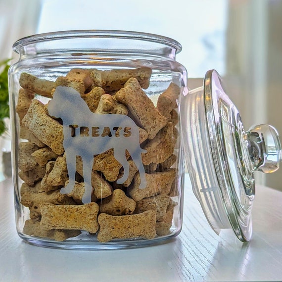 Aussie, Personalized Dog Treat Jar, Australian Shepherd