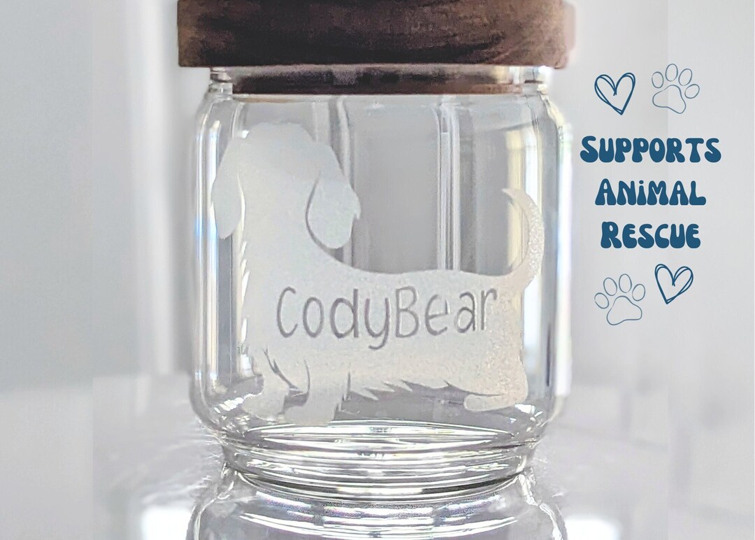 Dachshund treat jar top