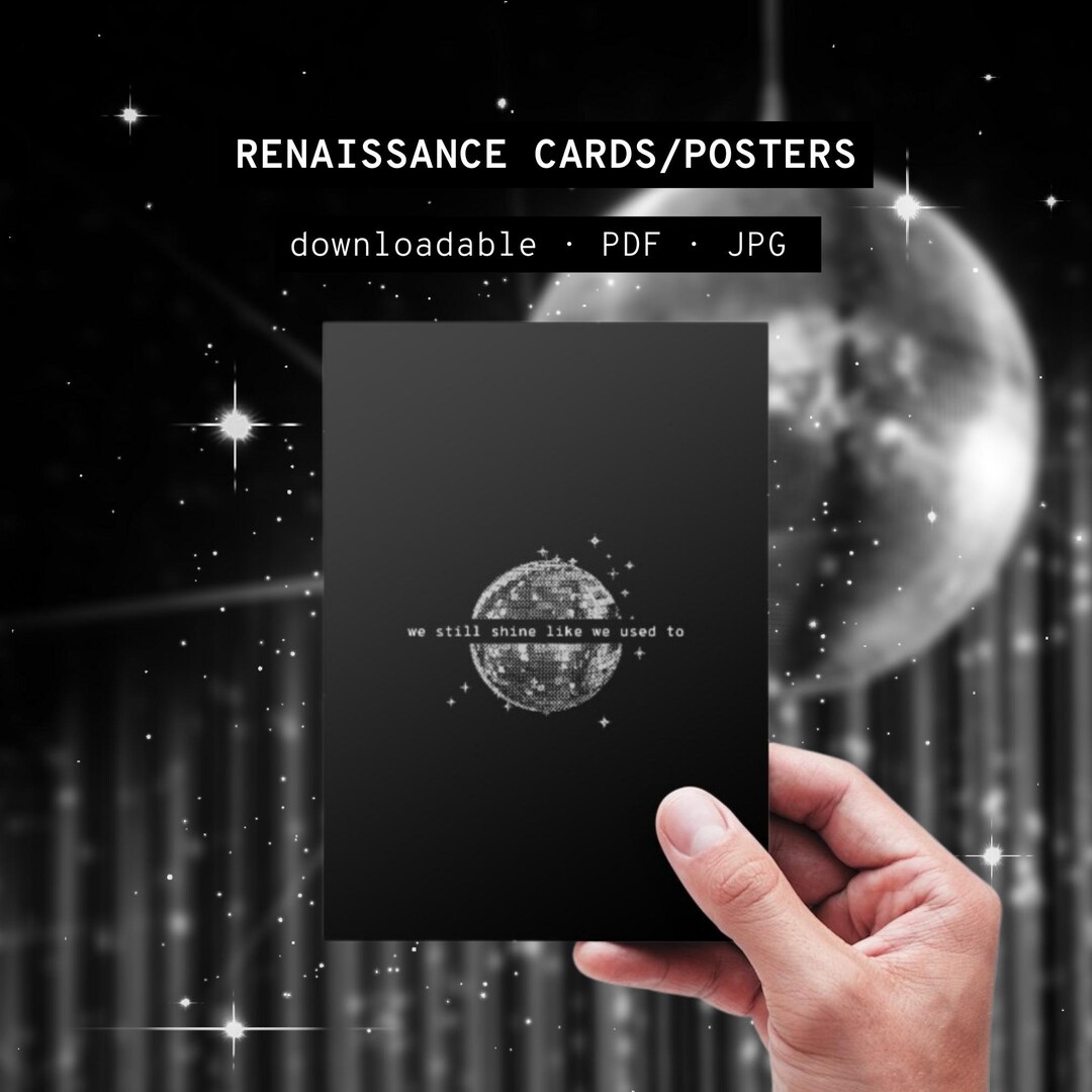 Beyonce Renaissance Printable Downloadable Cards/posters virgo's Groove ...
