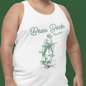 Gay Bear Tank Natura Outdoor Camicia Gay Divertente Canotta per Gay Amico Cowboy T-Shirt Camicia Western per Amico Gay Divertente Canotta Gay Club Camicia