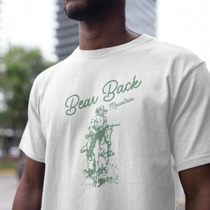 Gay Bear Shirt Nature Outdoor Shirt Gay Funny T Shirt for Gay Friend Cowboy T-Shirt Western Shirt for Friend Gay Funny Tee Gay Club Shirt