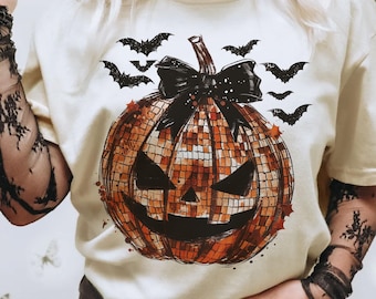 Disco pumpkin png, Fall Png, Trendy fall design, Fall design,Coquette,Aesthetic png,Autumn Sublimation,Pumpkin png