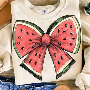 Watermelon Bow Sublimation, Watermelon Season Png, Watermelon Shirt Designs, Cute Summer Png, Western Trendy Digital Download Png Designs