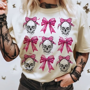 Halloween Skull png, Coquette Bow Halloween png, Halloween png, Skeleton png, Spooky Season png, Coquette png, Sublimation png designs