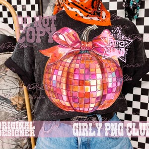 Disco pumpkin png, Fall Png, Trendy fall design, Fall design,Coquette,Aesthetic png,Autumn Sublimation,Pumpkin png