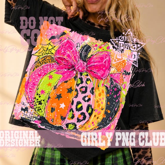 colorful Pumpkin leopard png, girly Pumpkin PNG, Autumn PNG, preppy Png, fall pumpkin, Girly Png, Trendy thanksgiving png