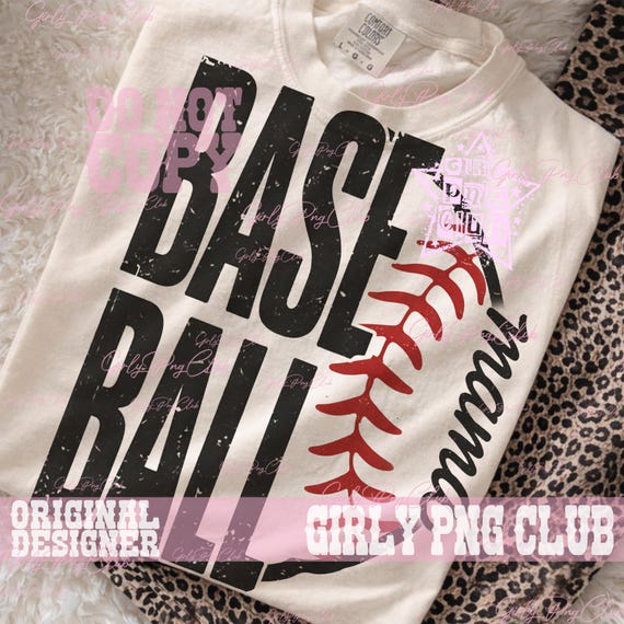 Baseball Mama PNG: Sports Sublimation for mom tee (Digital Download)