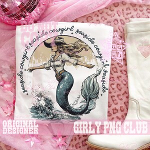 Camisa de verano estilo vaquera retro junto al mar, PNG, camisa western de verano, camisa vintage de verano estilo preppy para chicas, PNG, verano en Smaltown imagen 3