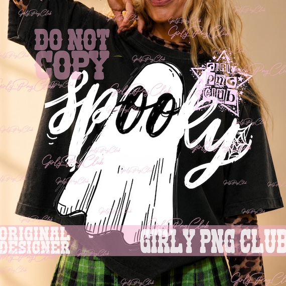 Preppy SPOOKY ghost halloween Png, ghost shirt Png, Viral Png, Preppy girly ghost Png, funny halloween (digital download)