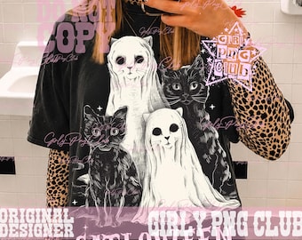 Catloween png, Rolig Halloween png, Halloween-katt png, Halloween png, Spöke söt katt png, Svart katt png, Halloween-spöke png-filer