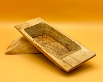 Small Multipurpose Handmade Tropical Wooden Valet Tray