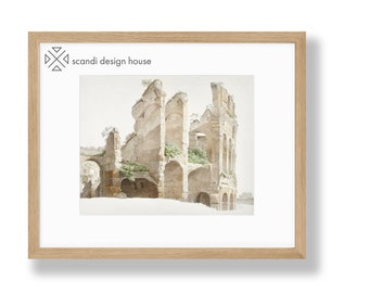 The Colosseum | Printable Vintage Architecture Print | Neutral and Classic Decor | Scandi Design House | Downloadable Digital Art