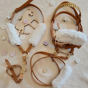 Bridle, reins, breastplate for Hobby horse - A3 or A4 format