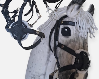 Mexican bridle with bit - Reins for hobby horse a4 or a3 or a5