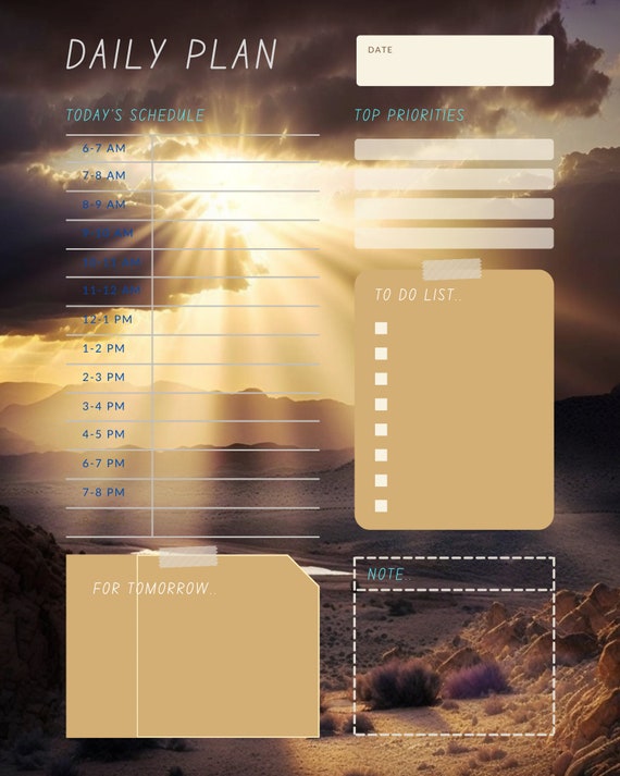 Inspirational Daily Planner Digital
