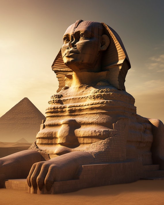 Egyptian Sphinx Digital Print