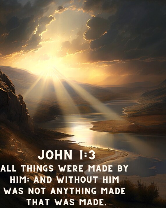 Digital John 1:3 Custom Art
