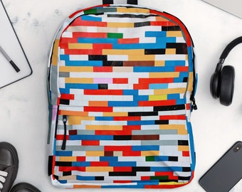 Mochila de impresión pixelada, mochila de videojuegos, bolsa para computadora portátil, bolsa de libros Macbook, bolsa de gimnasio, mochila escolar, mochila de jugador, bolsa de viaje durante la noche